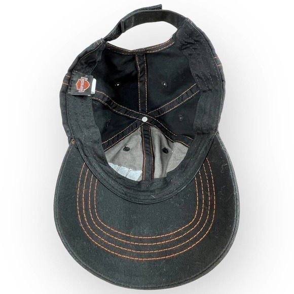 Harley Davidson Black Adjustable Road Tour 2013 Hat Cap Mens Biker Heritage - Picture 9 of 10